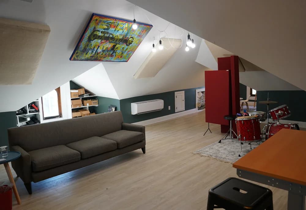 The live room at Summer Dregs Studio