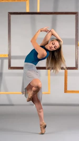A dancer in a reaching pose during Whiplash